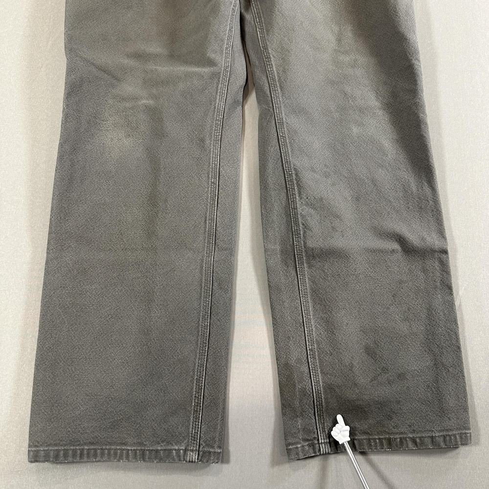 Carhartt Pants Mens 38x32 Gray Carpenter Relaxed Straight Workwear Utility - Picture 2 of 8